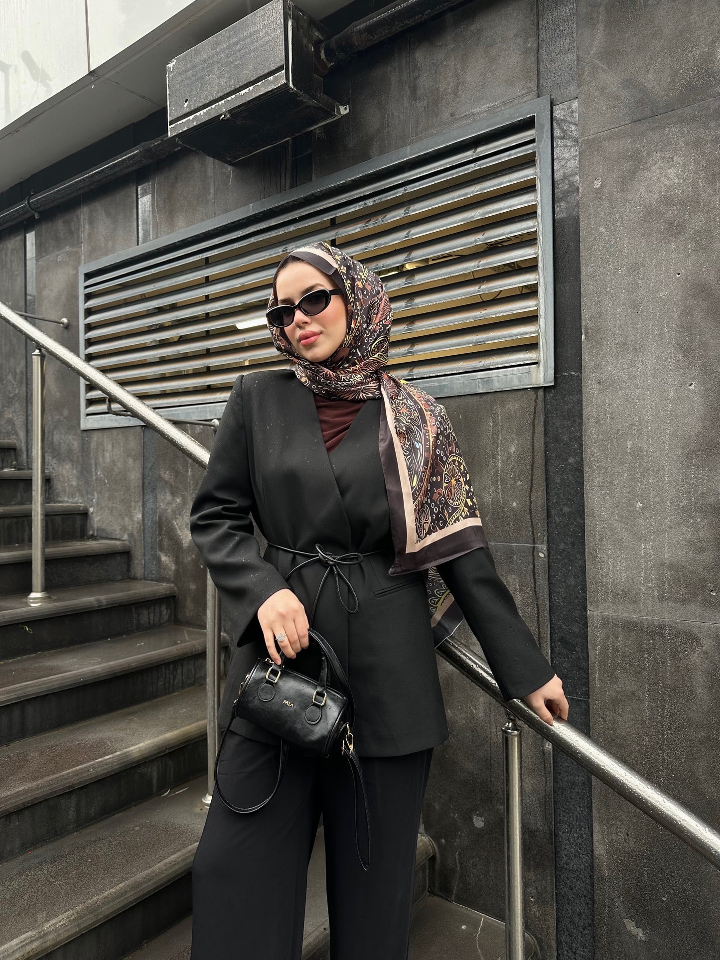 Deri Kemerli blazer ceket