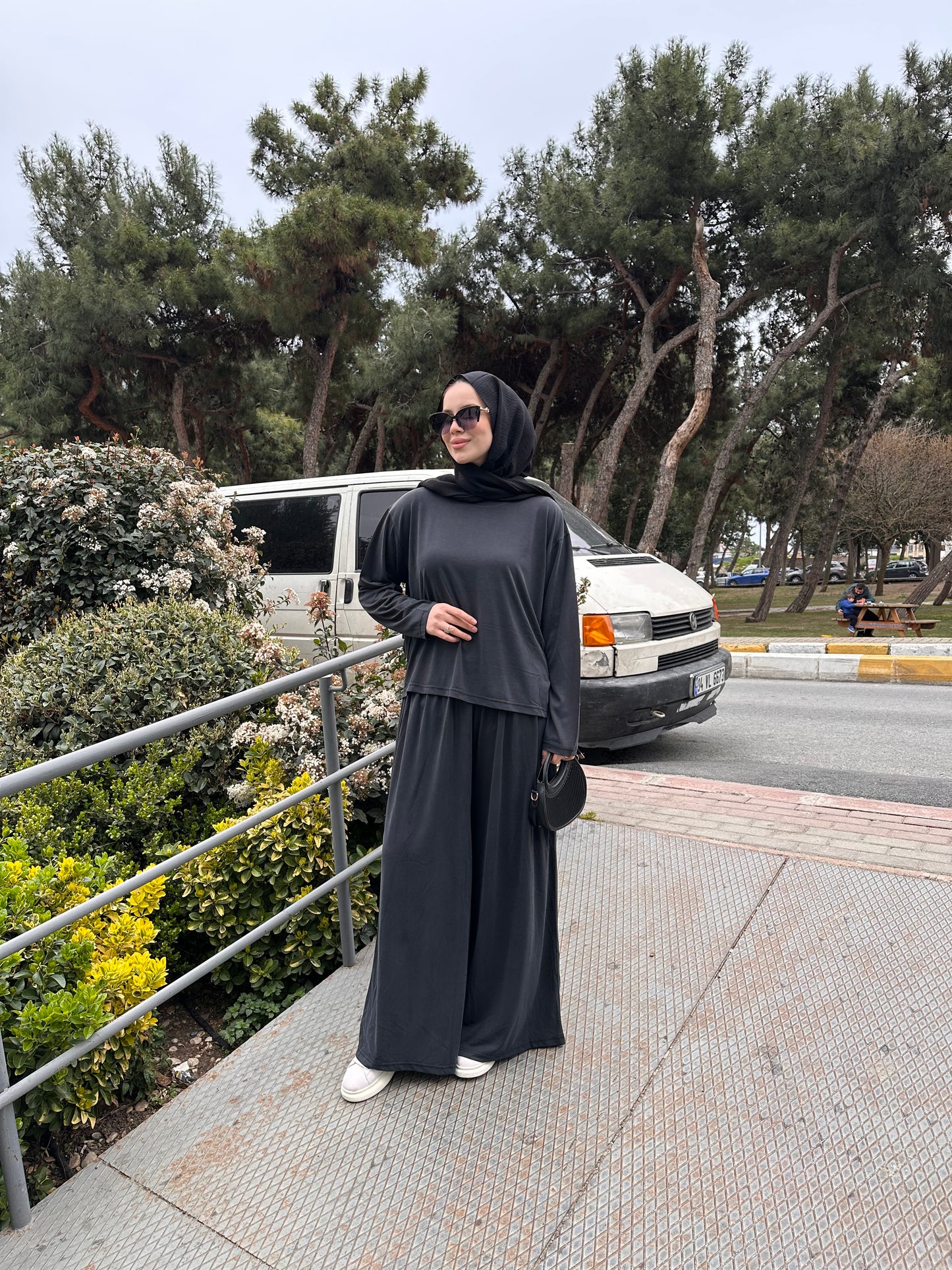 Premium oysho bisiklet yaka takım