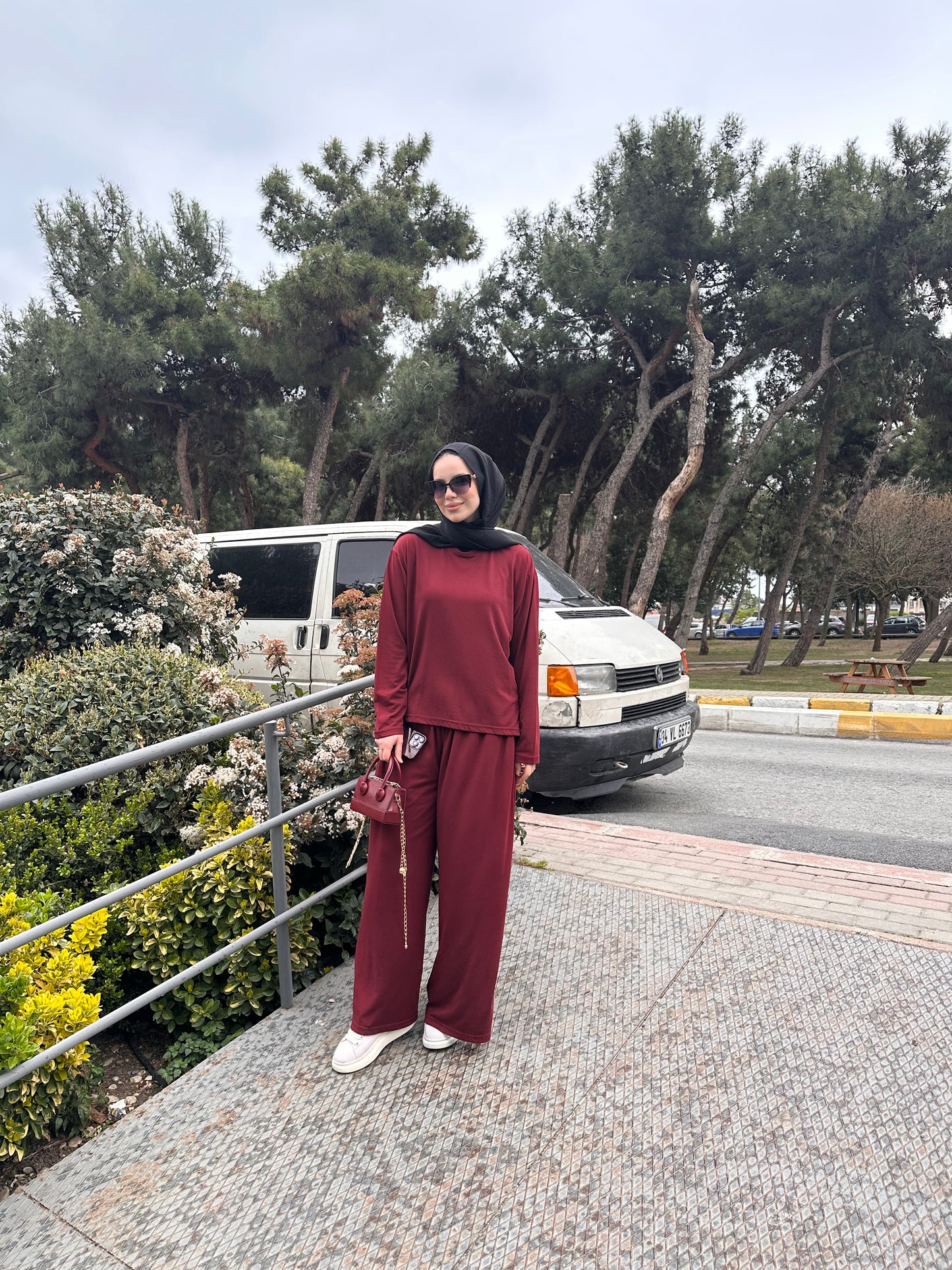 Premium oysho bisiklet yaka takım