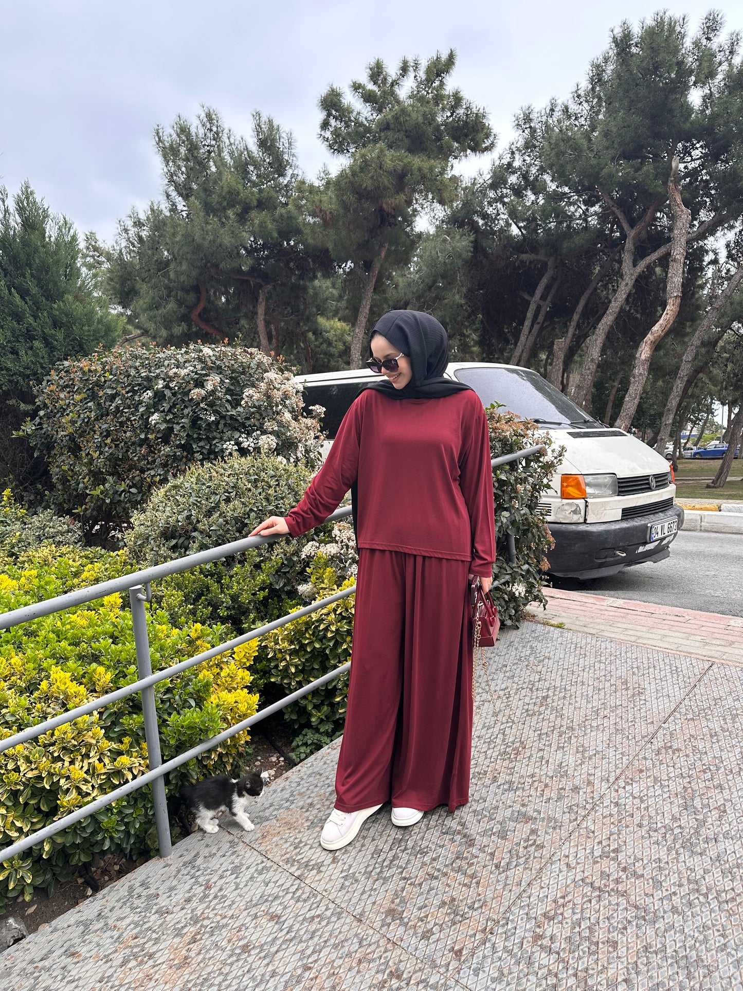 Premium oysho bisiklet yaka takım