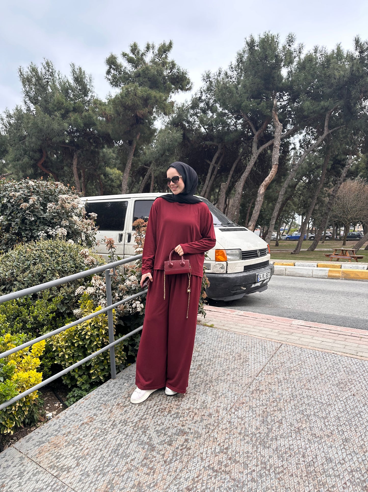 Premium oysho bisiklet yaka takım