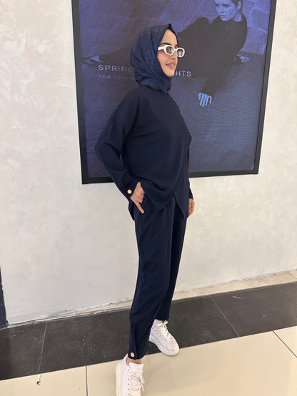 Premium çapraz detaylı şalvar takım
